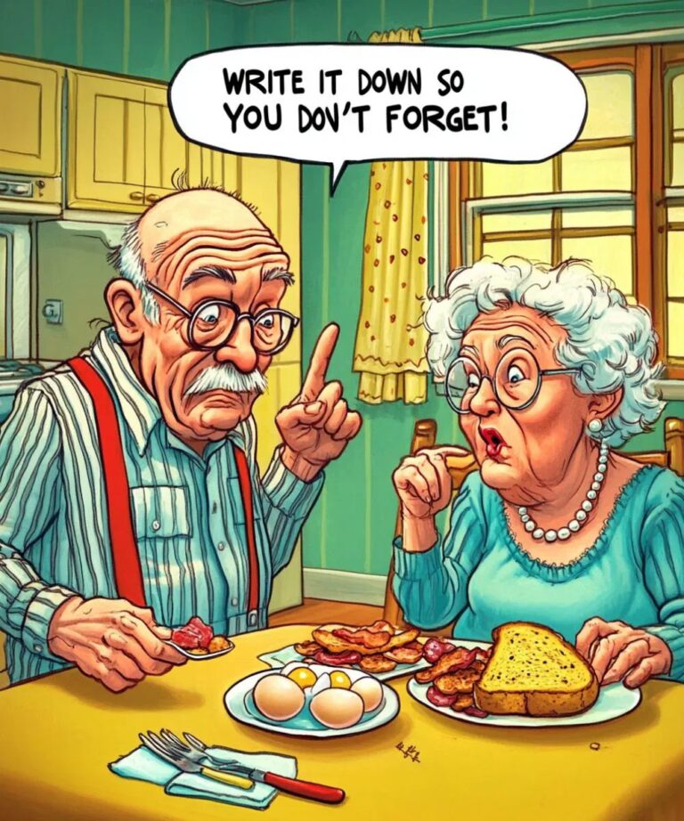 An elderly couple were having memory problems