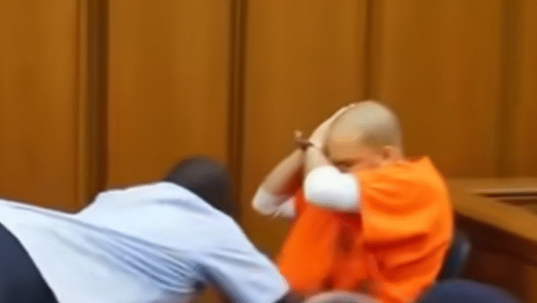 Father attacks daughter’s killer in court
