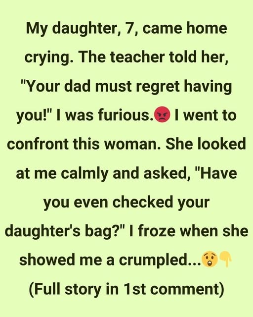MY DAUGHTER CAME HOME CRYING—AND THE TRUTH BROKE ME MORE THAN HER TEARS