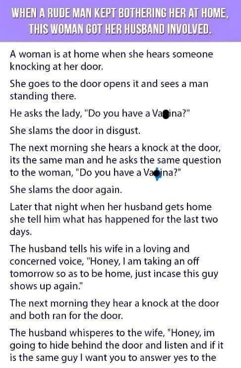 This Woman’s Husband…