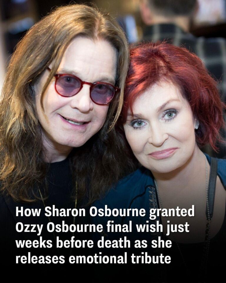 Sharon Osbourne Grants Ozzy’s Final Wish Just Weeks Before His Death — Her Emotional Tribute Says It All