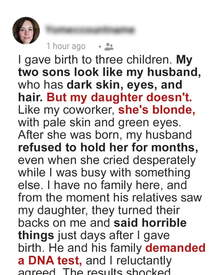 Dad Demands a DNA Test on His Baby as She Didn’t Look Like Him & His Sons