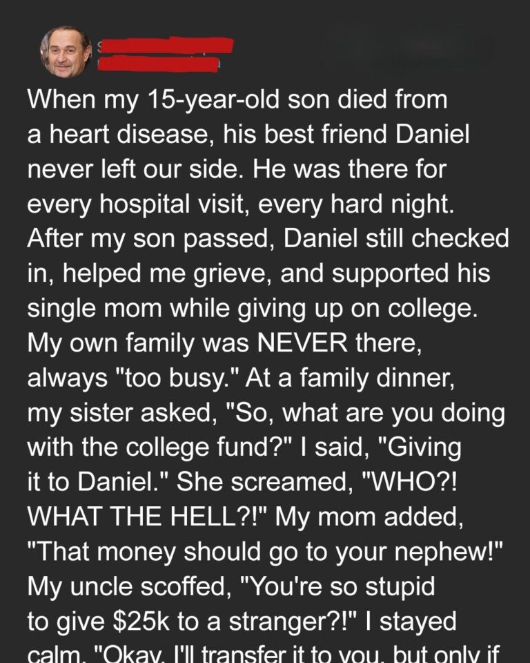 My Family Demanded My Late Sons College Fund, I Said, Okay but Only Under One Condition