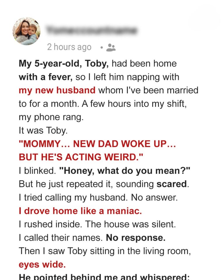 Mom, New Dad’s Not Right” — My Son’s Chilling Warning Exposed a Poisonous Betrayal