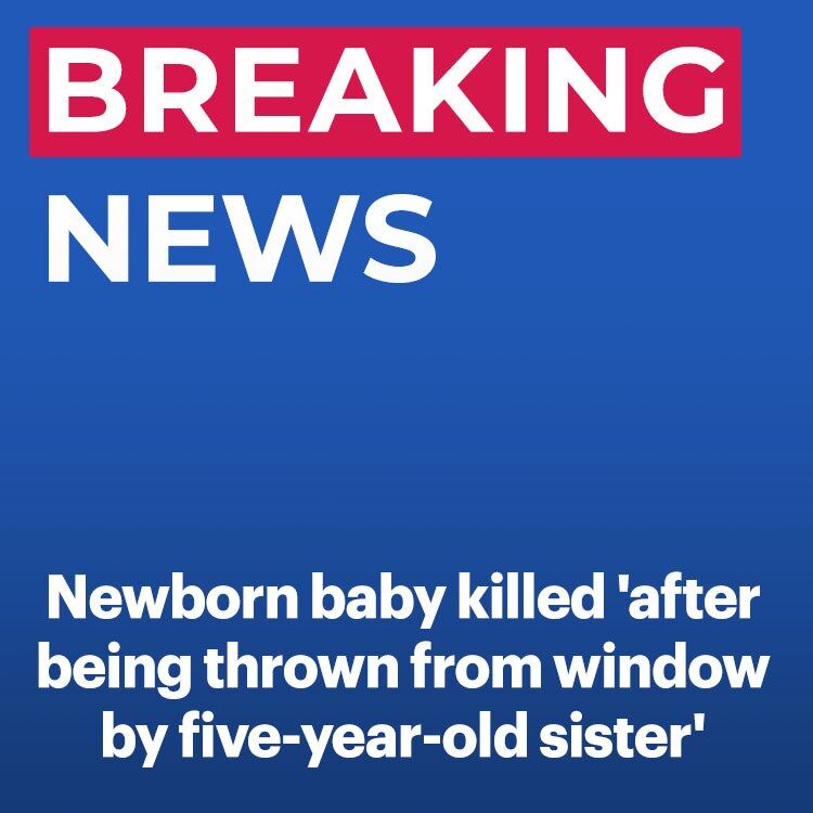 Newborn baby killed after being thrown from fourth-floor window by five-year-old sister