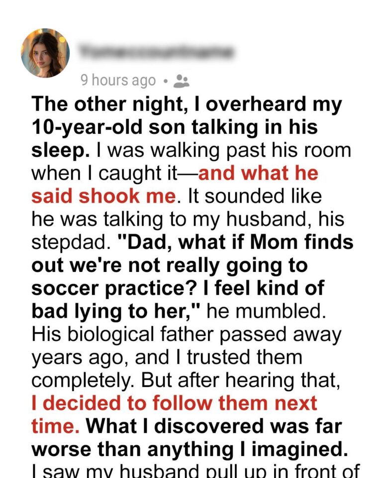 One Night, My Son Said Something in His Sleep That Changed Everything I Thought I Knew