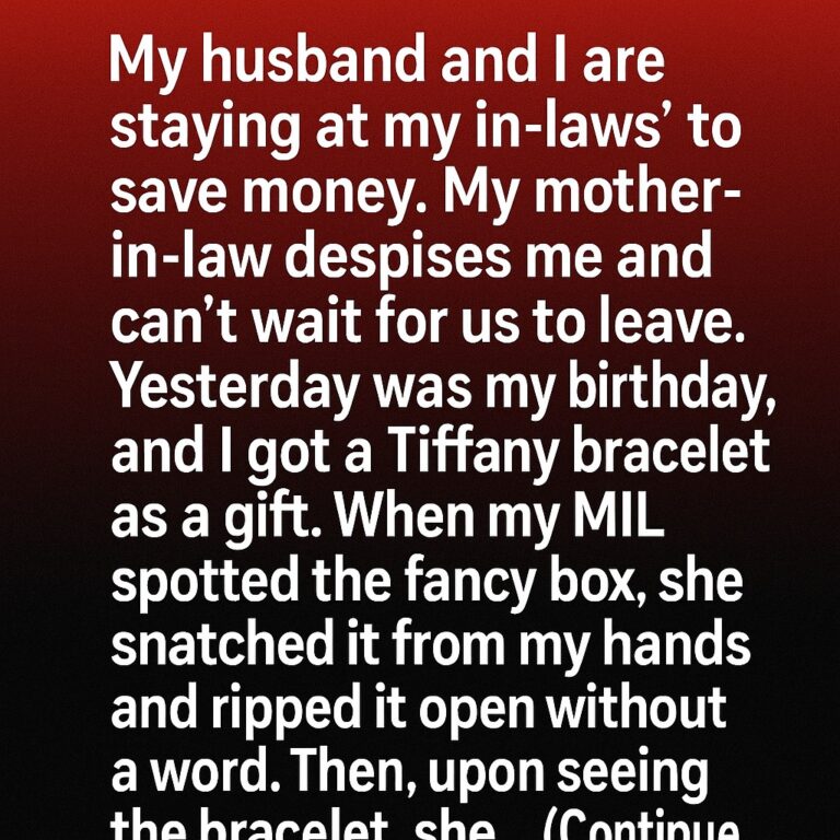 She Took My Birthday Gift Without a Word — But What Happened Next Changed Everything
