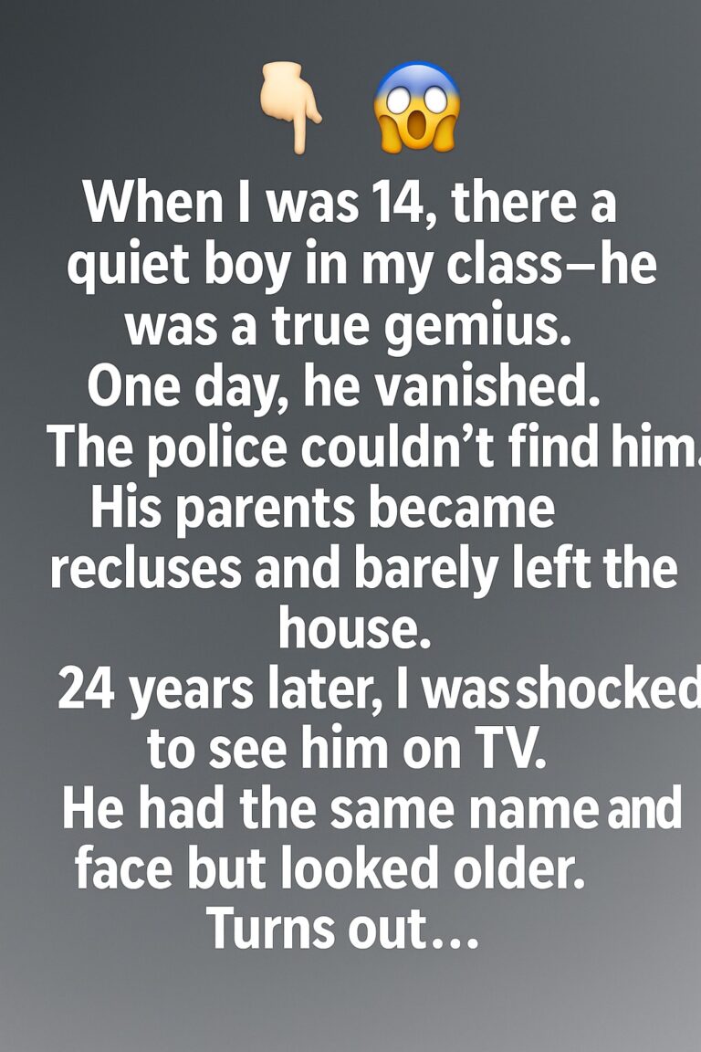 My Classmate Vanished at 14 — I Saw Him Again 24 Years Later on TV