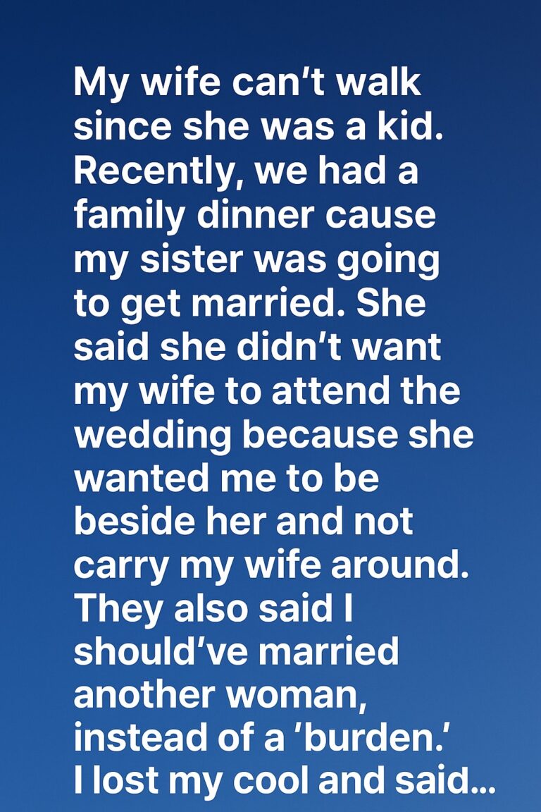 My Sister Said My Wife Shouldn’t Come to Her Wedding — What Happened Next Surprised Everyone