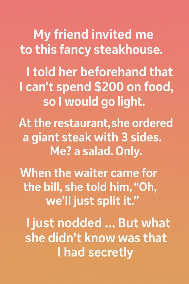 The Dinner That Taught Me How to Stand Up for Myself — Without Losing a Friend